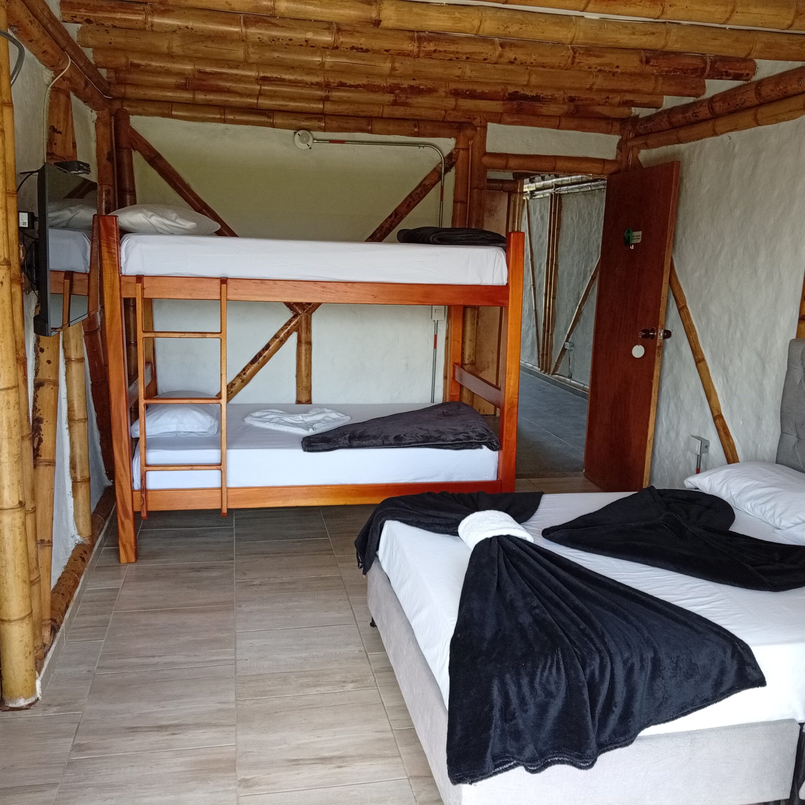 Habitación de la Casa de Descanso Quimbaya